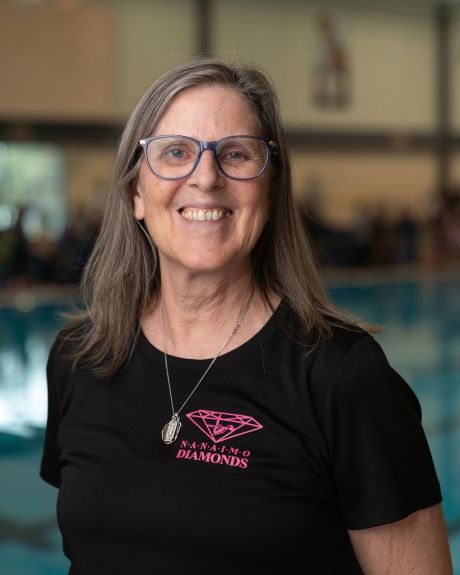 Head coach of Nanaimo Diamonds, Catharine Edwards