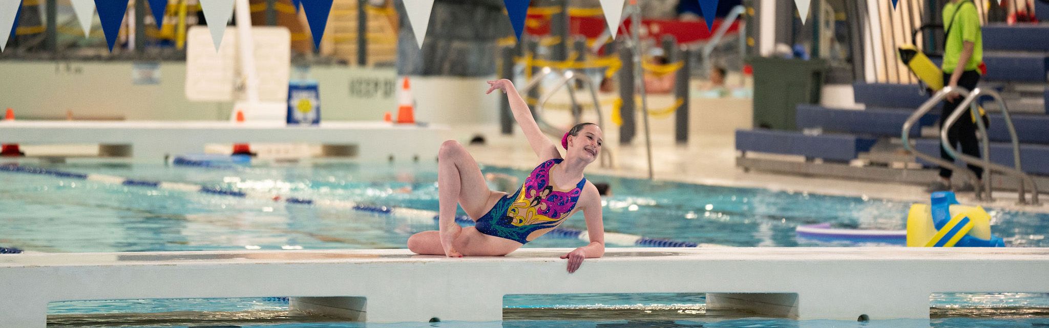 Nanaimo Diamonds swimmer posing