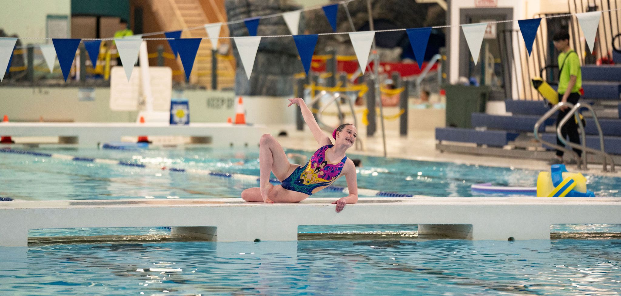 Nanaimo Diamonds swimmer posing