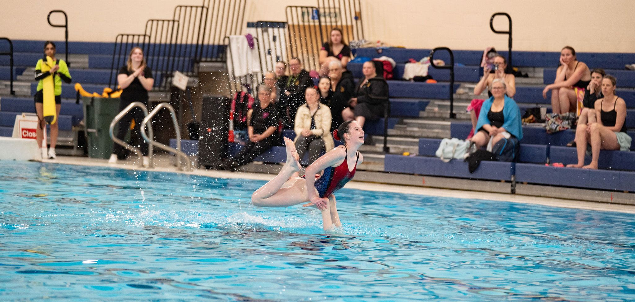 Nanaimo Diamonds swimmers competing